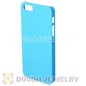 Ultra Slim Cyan Frosted Hard Cover iPhone5 Cases Wholesale