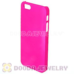 Ultra Slim Pink Frosted Hard Cover iPhone5 Cases Wholesale