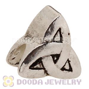 Silver Plated European Triquetra Celtic Knot Charm Beads Wholesale