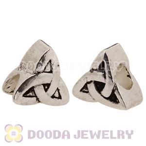 Silver Plated European Triquetra Celtic Knot Charm Beads Wholesale