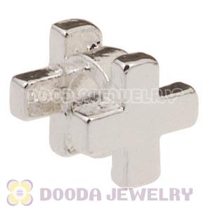 Silver Plated European Holy Cross Charm Beads Wholesale 