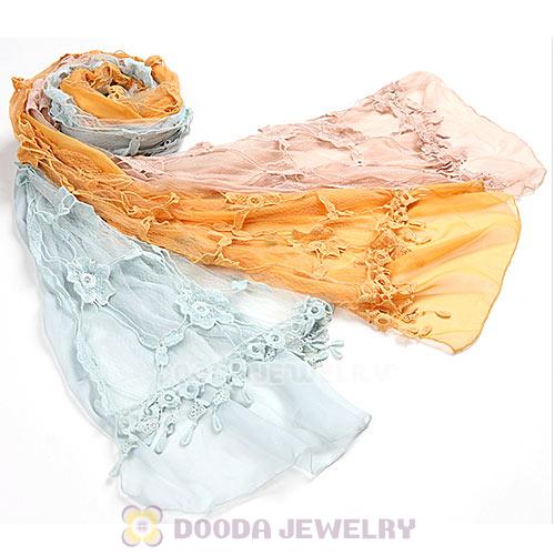 Fashion Office Lady Chiffon Pashmina Shawls Georgette Scarves Wholesale