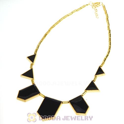Stations Necklace in Black