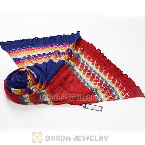 Cheap Rural Pastoral Style Scarf Hollow Stripes Pashmina Scarves Wholesale