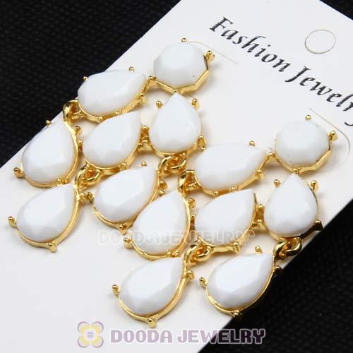 Fashion White Resin Drop Chandelier Bubble Earrings Wholesale
