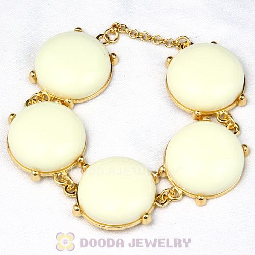 2012 Fashion Cream Resin Bead Bubble Bracelets Wholesale