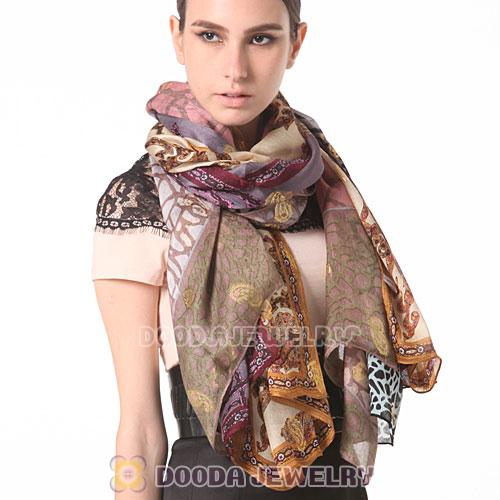 Cheap European Office Lady Mulberry Silk Scarves Pashmina Shawls Wrap Wholesale