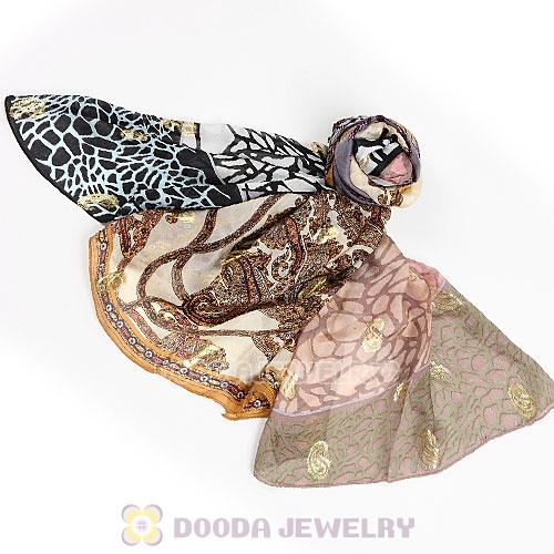 Cheap European Office Lady Mulberry Silk Scarves Pashmina Shawls Wrap Wholesale