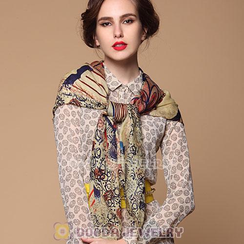 Textile Printing Cashmere Wool Square Head Scarves Pashmina Shawl Scarf For Women