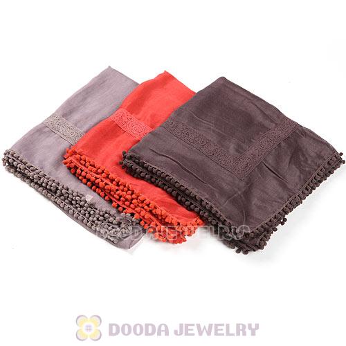 Urban Retro Square Scarf Infinity Tassel Pashmina Shawl Scarves