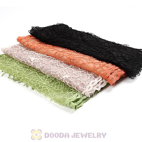 Office Lady Fashion Scarves Openwork Lace Pashmina Scarf Shawls Wholesale