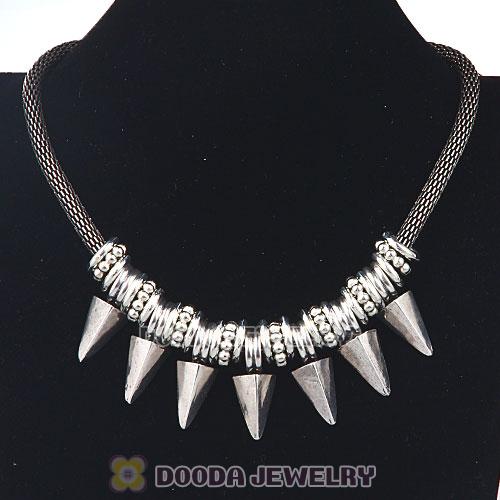 Punk Gothic Vintage Silver Snake Chain Pendant Necklaces Wholesale