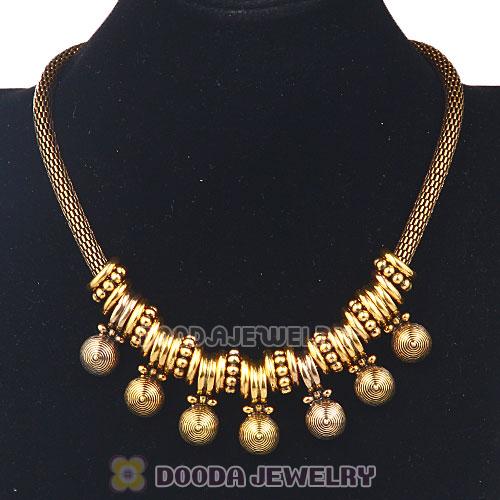 Punk Gothic Vintage Gold Snake Chain Pendant Necklaces Wholesale