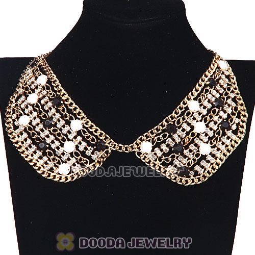 Crystal Resin Rhinestone Choker Collar Bib Necklaces Wholesale