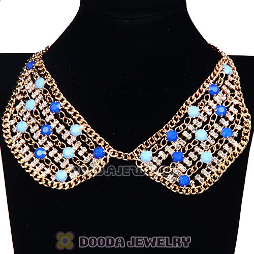 Crystal Resin Rhinestone Choker Collar Bib Necklaces Wholesale