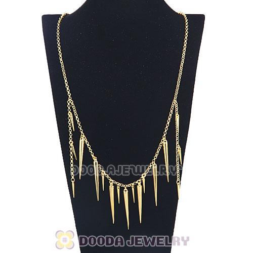 Gold Plated CC SKYE Star Bar Spike Necklaces Wholesale