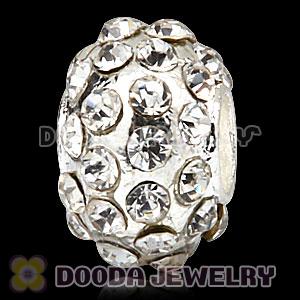 European Pave Crystal Alloy Beads Wholesale 