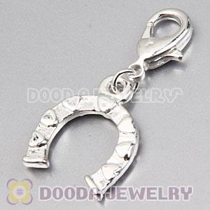 Fashion Tscharm Jewelry Silver Plated Alloy Horseshoe Charms Wholesale 
