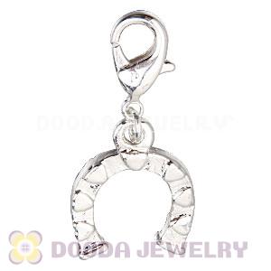 Fashion Silver Plated Alloy Horseshoe Charms Wholesale 