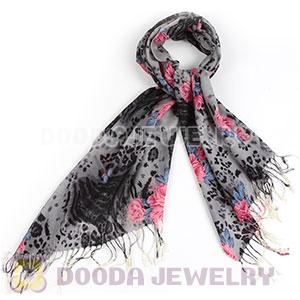 Cashmere Wool Leopard Scarf Tassel Pashmina Shawl Stole Wholesale