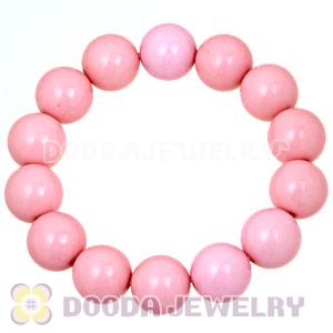 Cheap Bubble Bracelets Wholesale With Pink Bead 