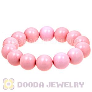 Cheap Bubble Bracelets Wholesale With Pink Bead 