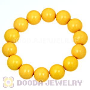 Cheap Bubble Bracelets Wholesale With Yellow Bead 
