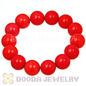 Fashion Coral Red Bead Bubble Bracelets Wholesale