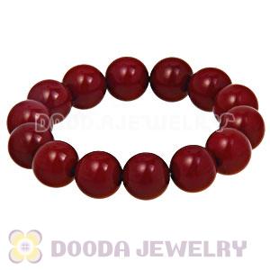 Cheap Bubble Bracelets Wholesale With Claret Bead 