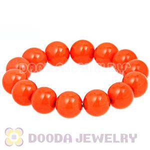 Cheap Bubble Bracelets Wholesale With Orange Bead 