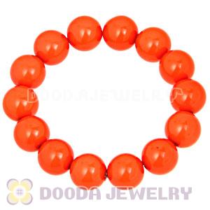 Cheap Bubble Bracelets Wholesale With Orange Bead 