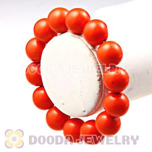 Cheap Bubble Bracelets Wholesale With Orange Bead 