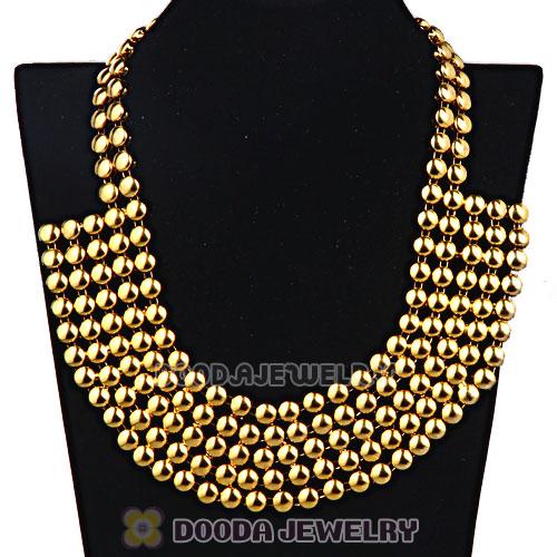 Rose Gold Bubble Bib Collar Necklace Wholesale