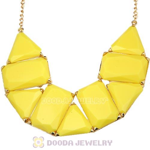 Chunky Resin Geometry Choker Collar Necklace Wholesale