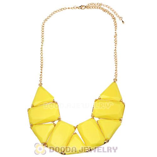Chunky Resin Geometry Choker Collar Necklace Wholesale