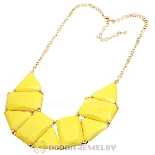 Chunky Resin Geometry Choker Collar Necklace Wholesale
