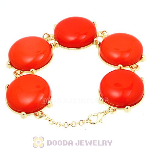 2012 Fashion Resin Bead Orange Bubble Bracelets Wholesale