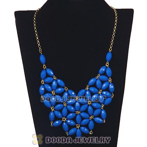 2012 New Fashion Dark Blue Bubble Bib Necklace Wholesale