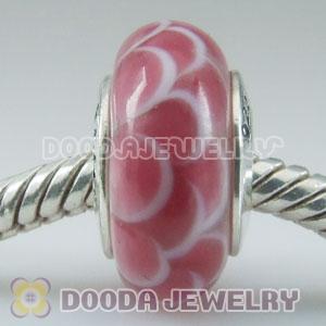 High grade Jewelry glass beads, 925 Silver Core with Screw Thread, Jewelry and 925 ALE stamped on ea