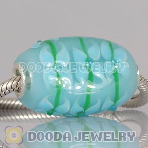 Murano Glass Olivary Shape Beads fit European Necklace and Bracelets