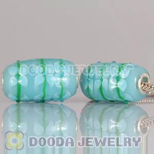 Murano Glass Olivary Shape Beads fit European Necklace and Bracelets