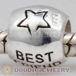 925 Sterling Silver European Style BEST FRIEND Beads