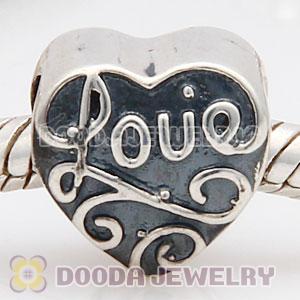 Solid Sterling Silver Charm Jewelry Love Beads and Charms