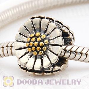 Solid Sterling Silver Jewelry Daisy Beads