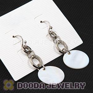 Fashion Mother Of Pearl White Sea Shell Earrings Wholesale