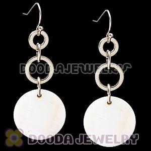 Fashion Mother Of Pearl White Sea Shell Earrings Wholesale