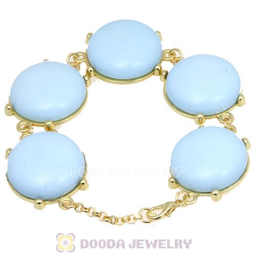 2013 Fashion Resin Bead Morning Sky Blue Bubble Bracelets Wholesale