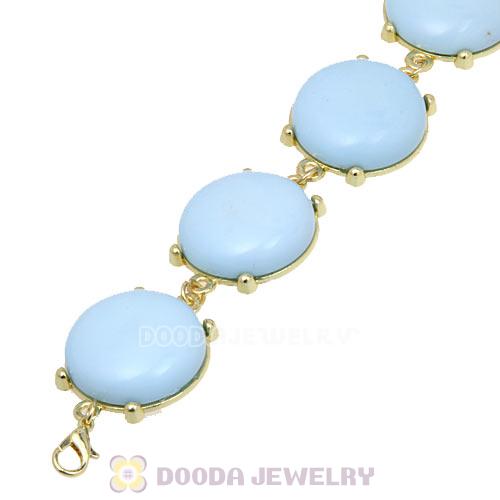 Cheap Resin Bead Orange Morning Sky Blue Bracelets Wholesale
