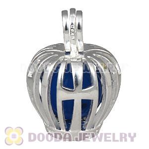 Pumpkin Lantern Harmony Chime Ball In Silver Plated Filigree Cage Pendant Wholesale