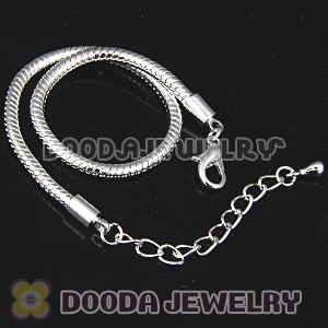 19CM Charm Jewelry Silver Plated Bracelet Chains Lobster Lock